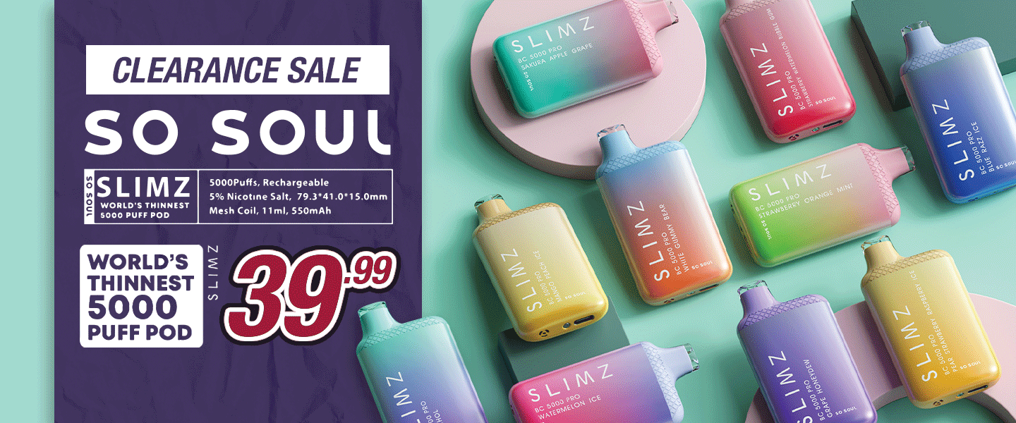 So Soul SLIMZ BC5000 Pro Disposables LA Vapor Inc