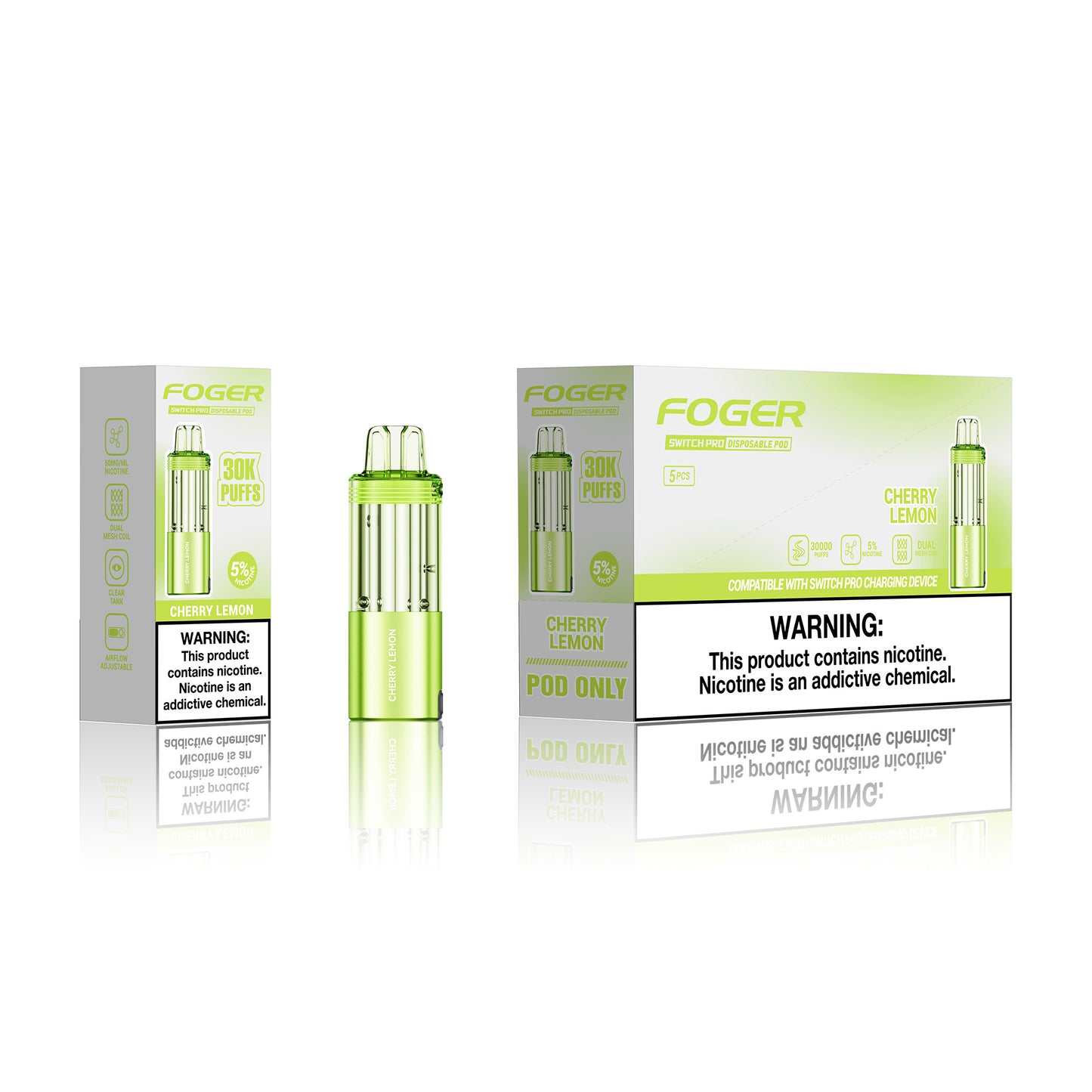 Foger Switch Pro Disposable Pod 19mL (5/pack)