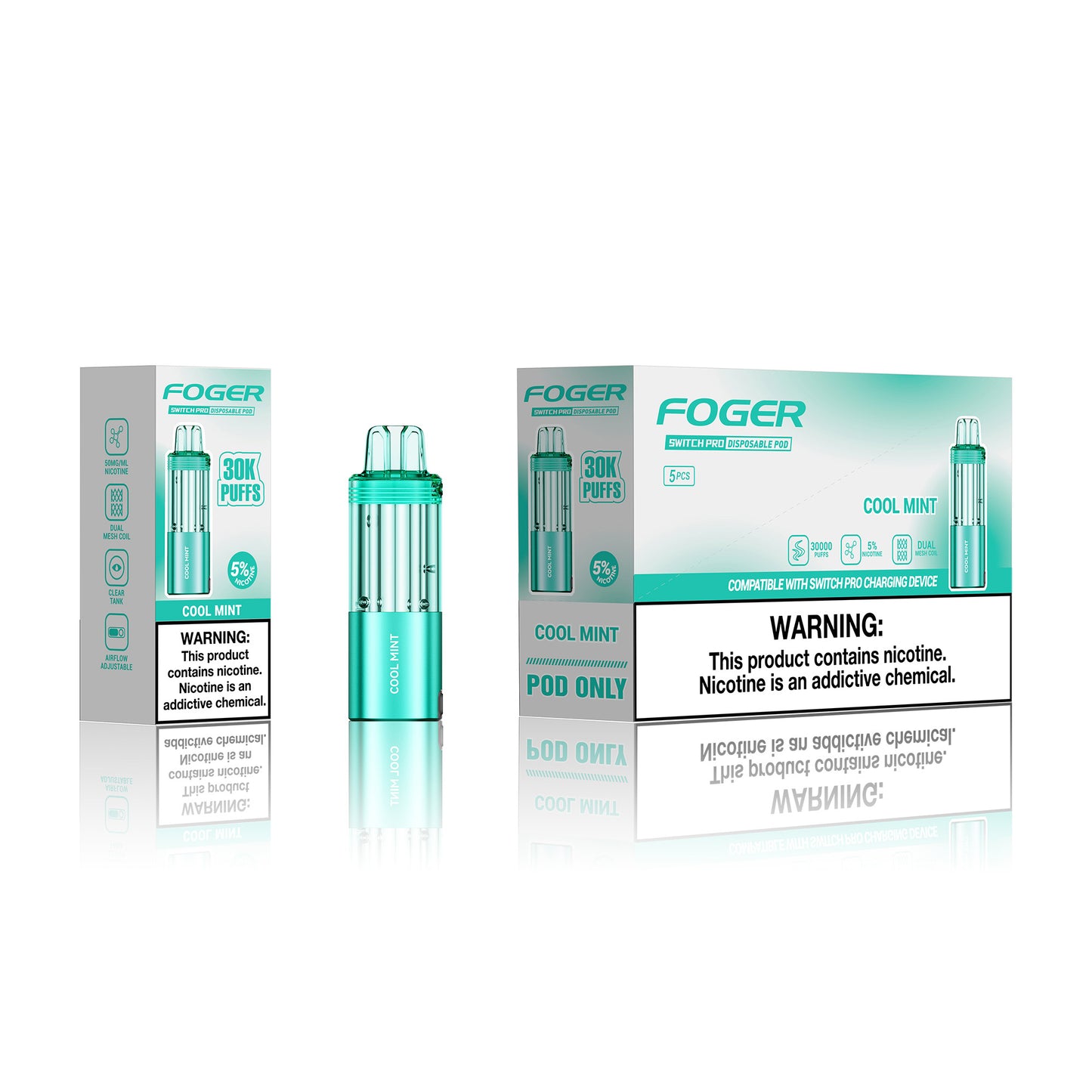Foger Switch Pro Disposable Pod 19mL (5/pack)