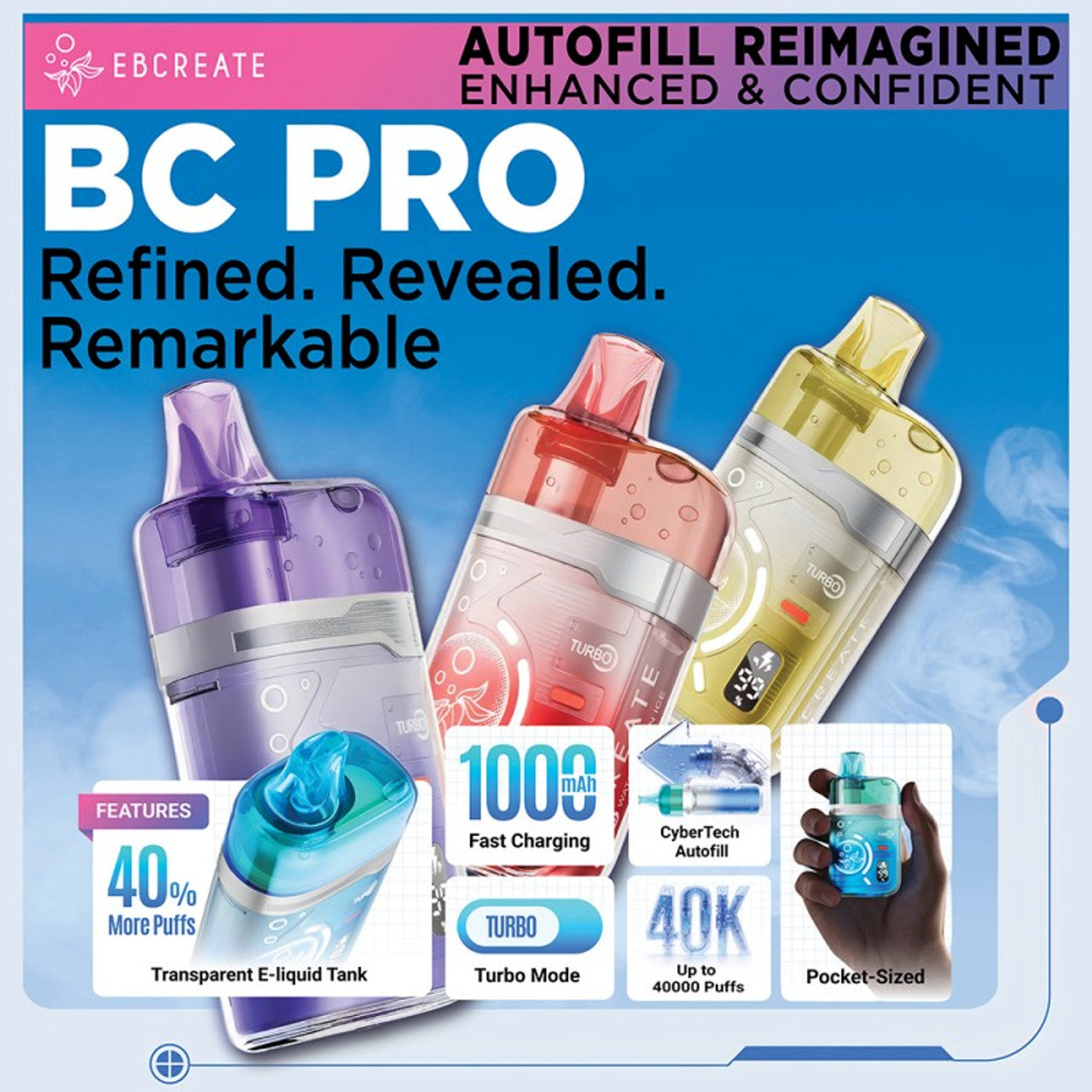 EB Create BC40000 Pro Disposable 17mL (5/pack)