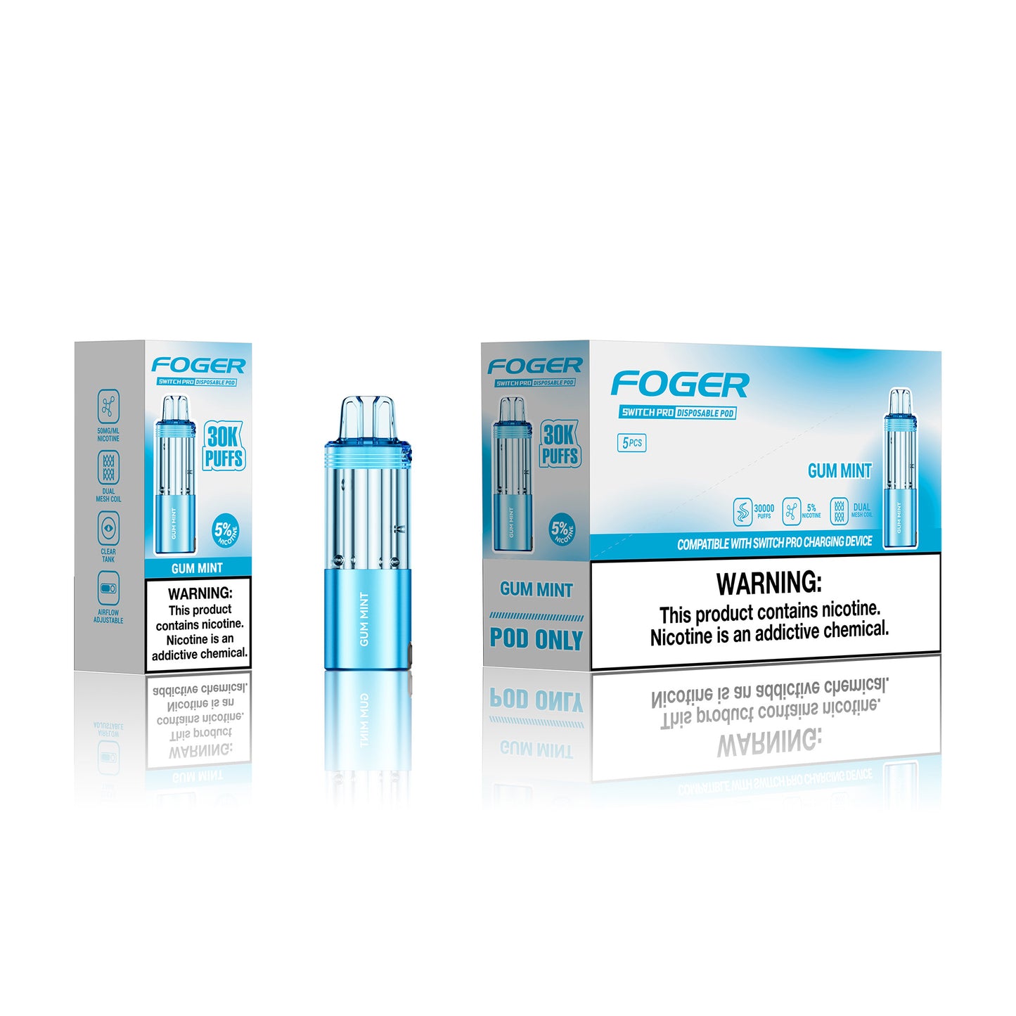 Foger Switch Pro Disposable Pod 19mL (5/pack)