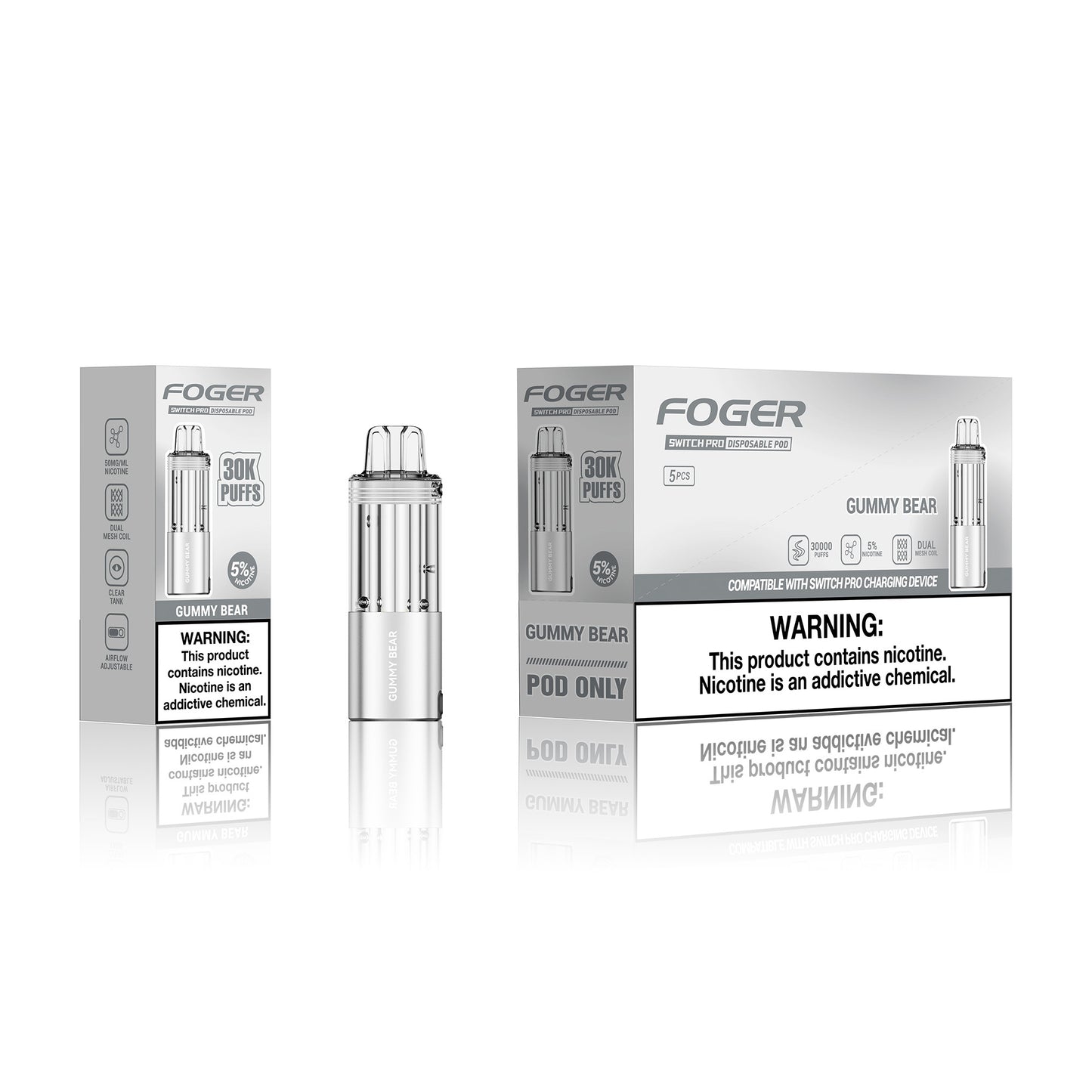 Foger Switch Pro Disposable Pod 19mL (5/pack)