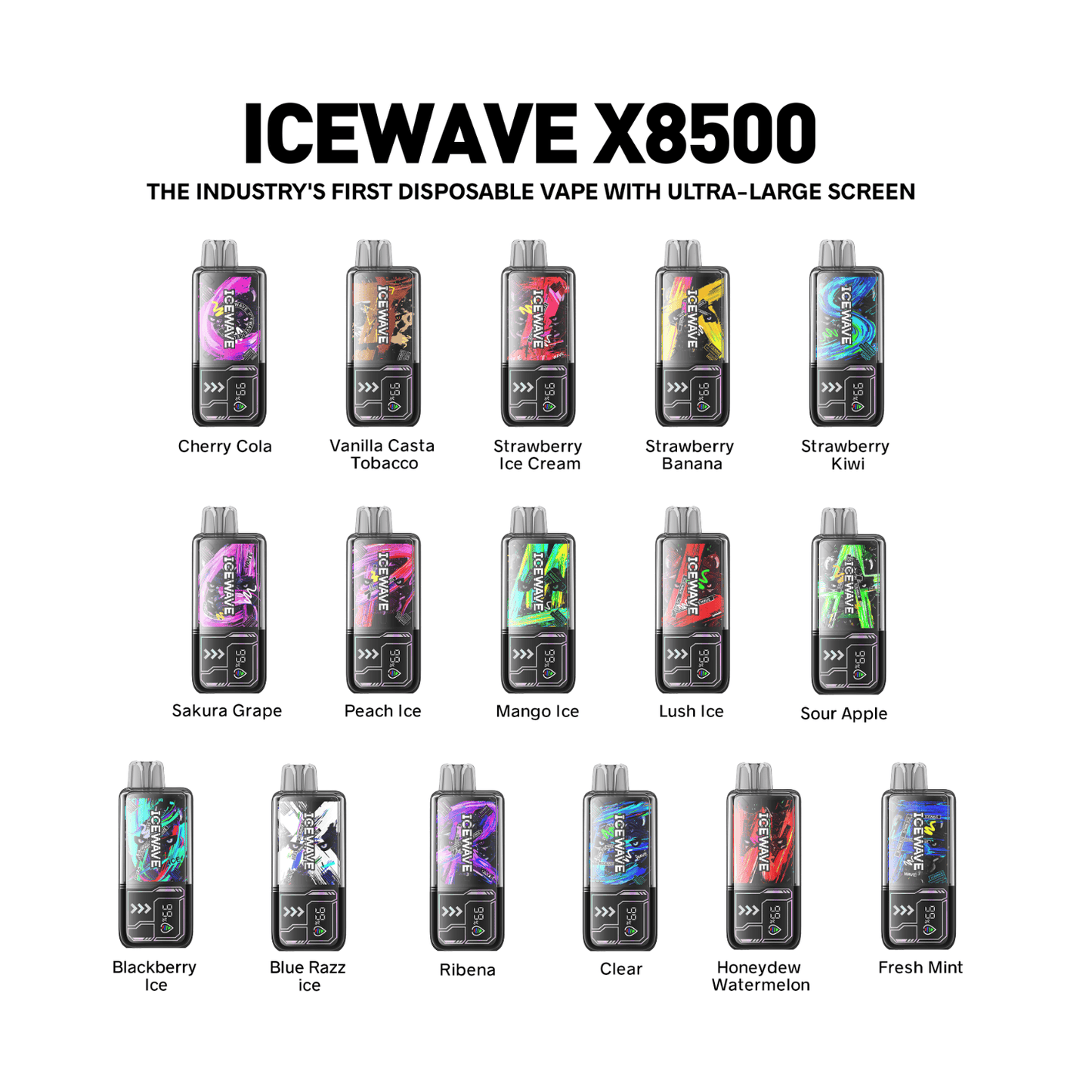 ICEWAVE X8500 Disposables 18mL (10/Pack) - Clearance