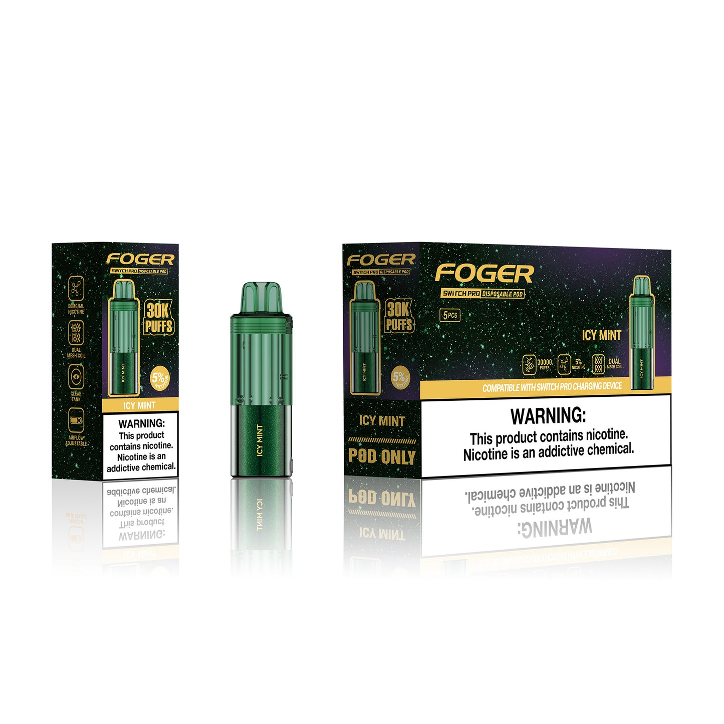 Foger Switch Pro Disposable Pod 19mL (5/pack)