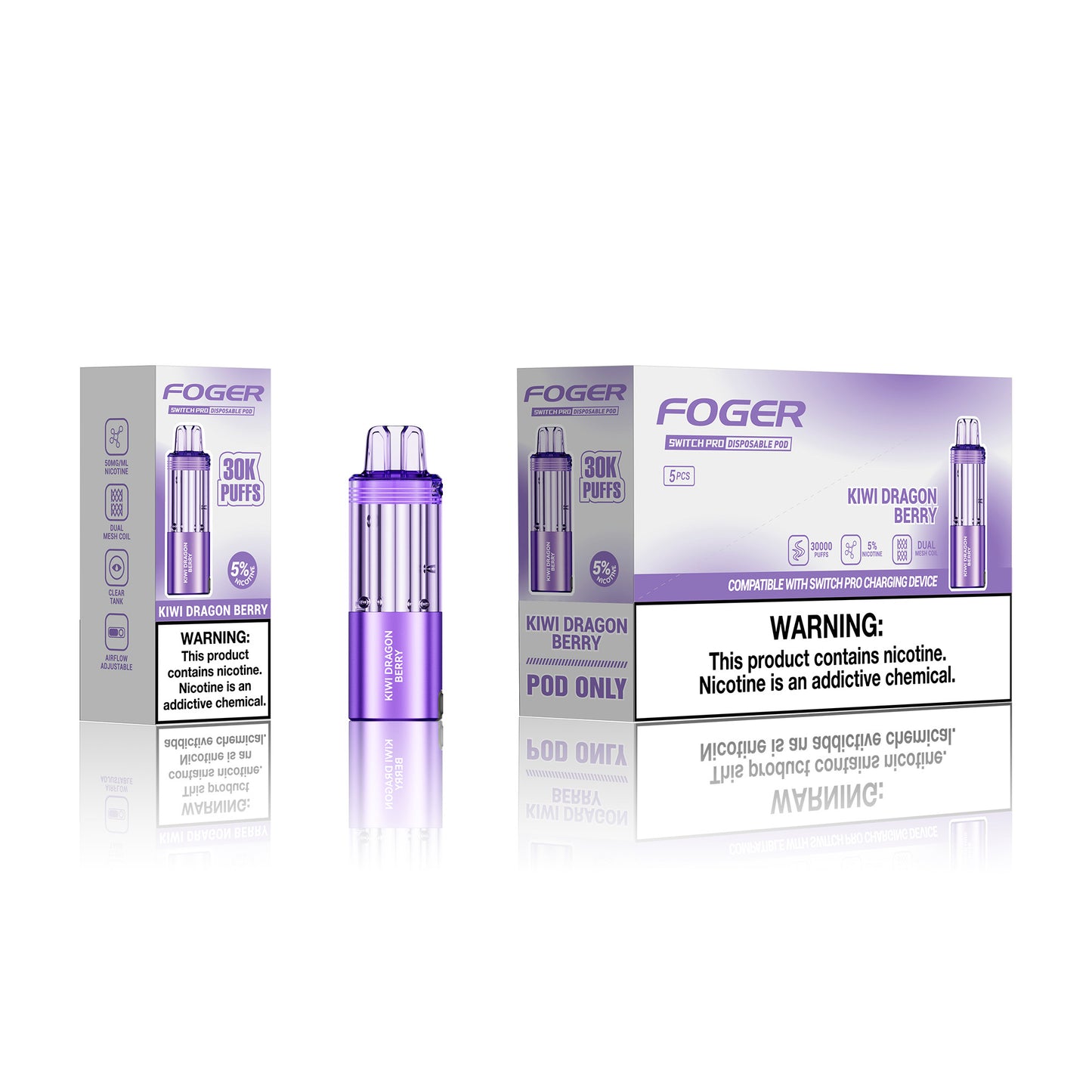 Foger Switch Pro Disposable Pod 19mL (5/pack)