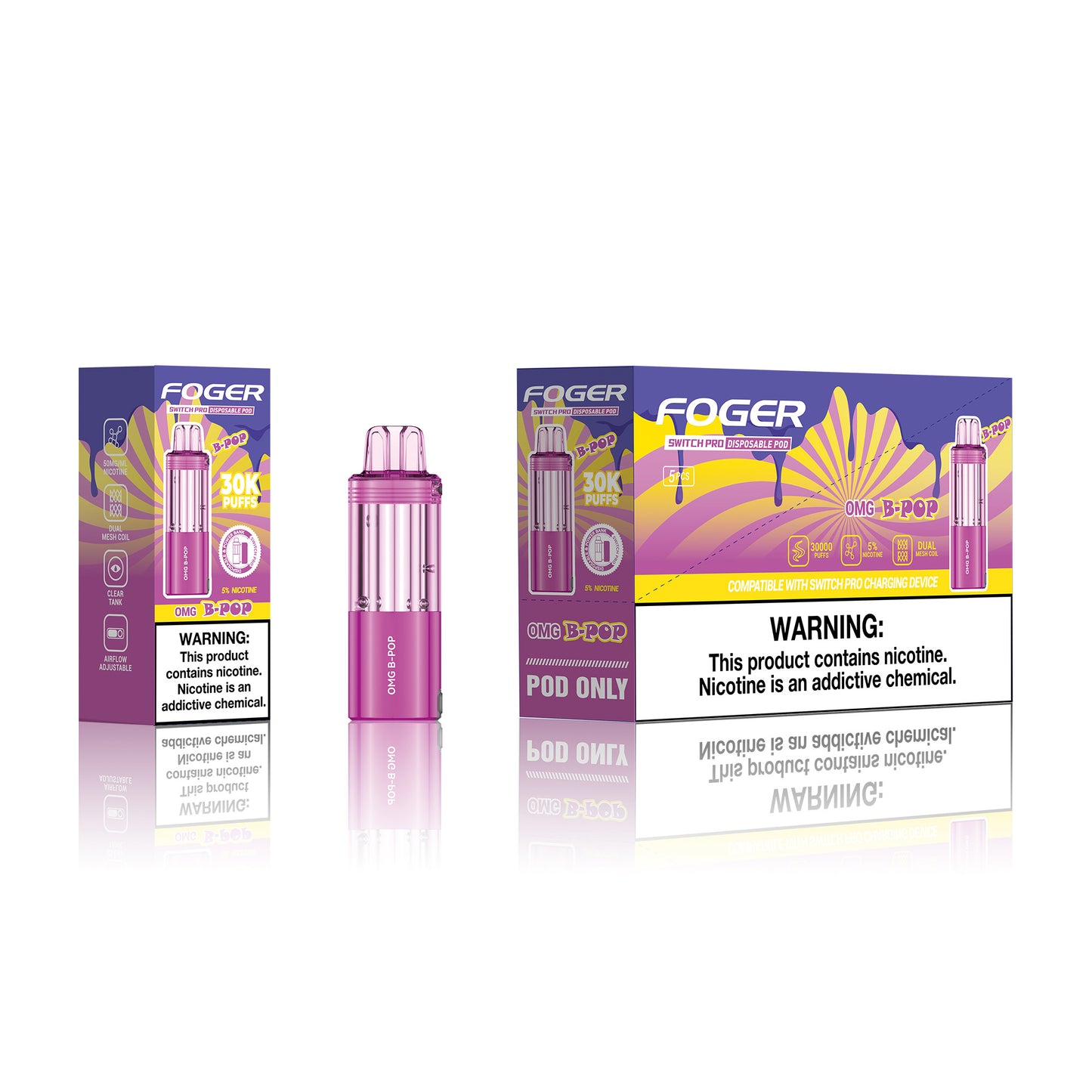 Foger Switch Pro Disposable Pod 19mL (5/pack)