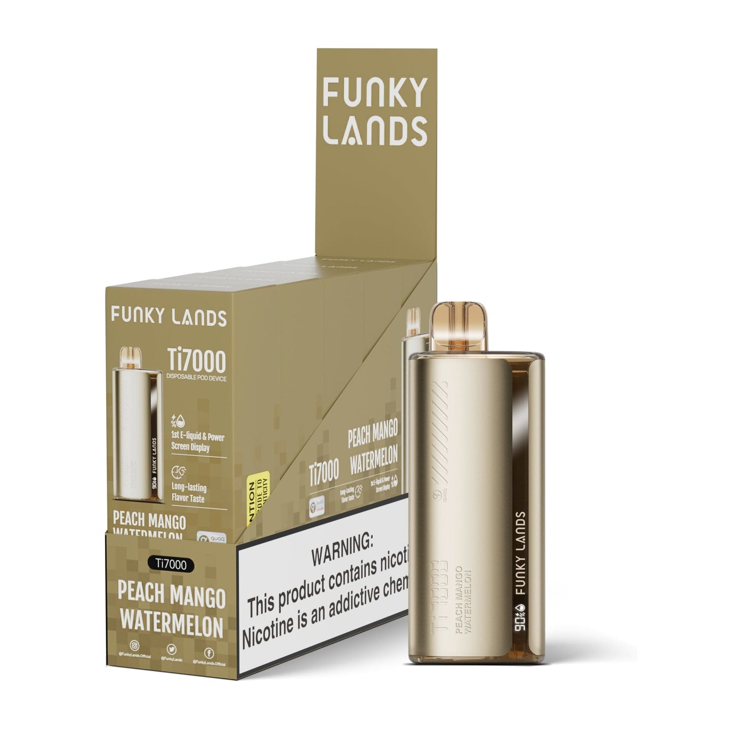 Funky Lands (Republic) Ti7000 Disposable 12.8mL (5/Pack) - Clearance