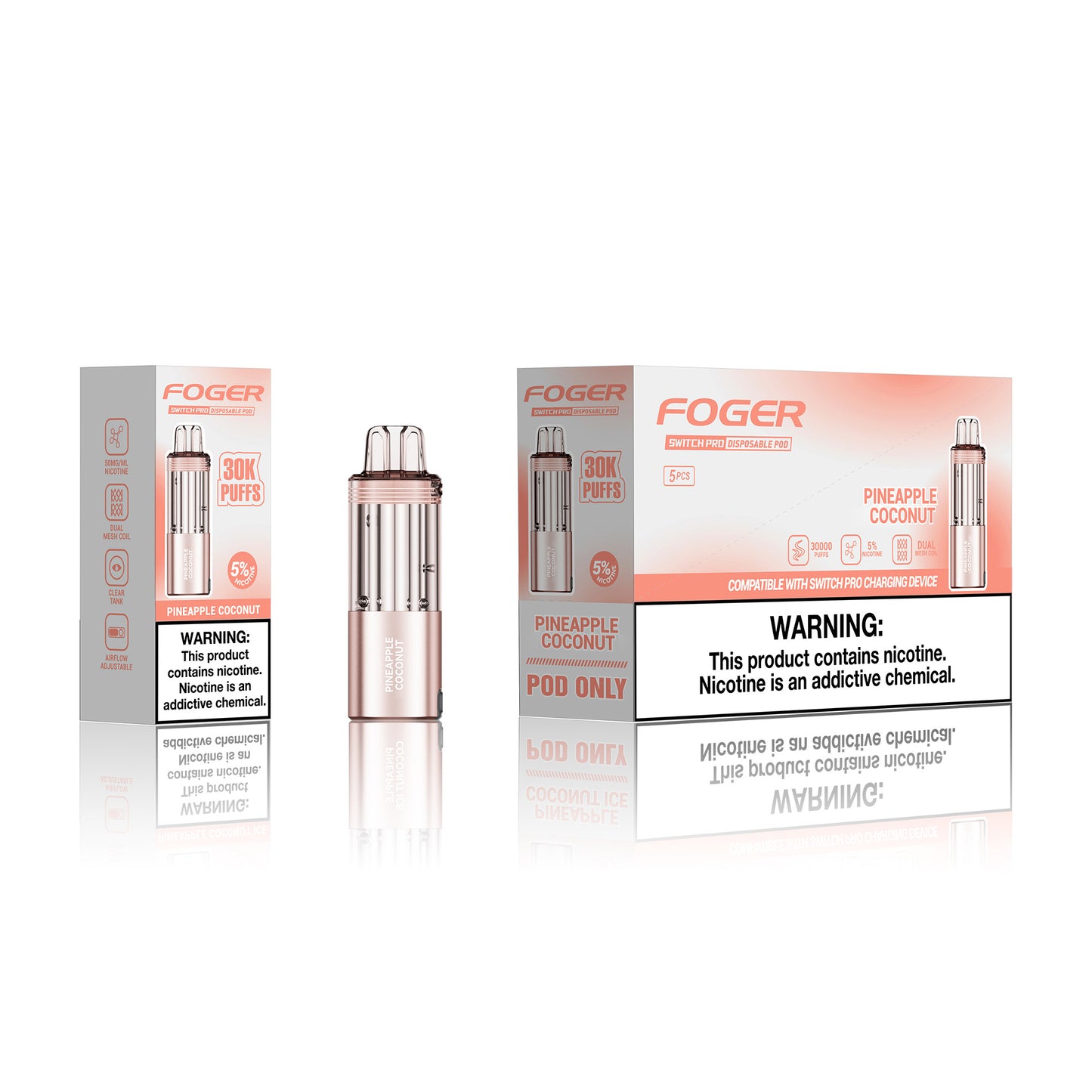Foger Switch Pro Disposable Pod 19mL (5/pack)