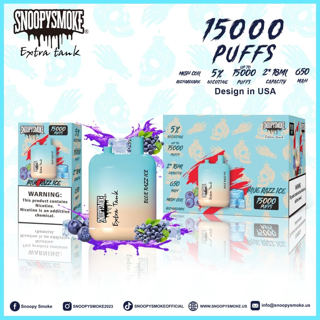 Snoopy Smoke Extra Tank 15K Disposables 2 x 18mL (10/Pack)