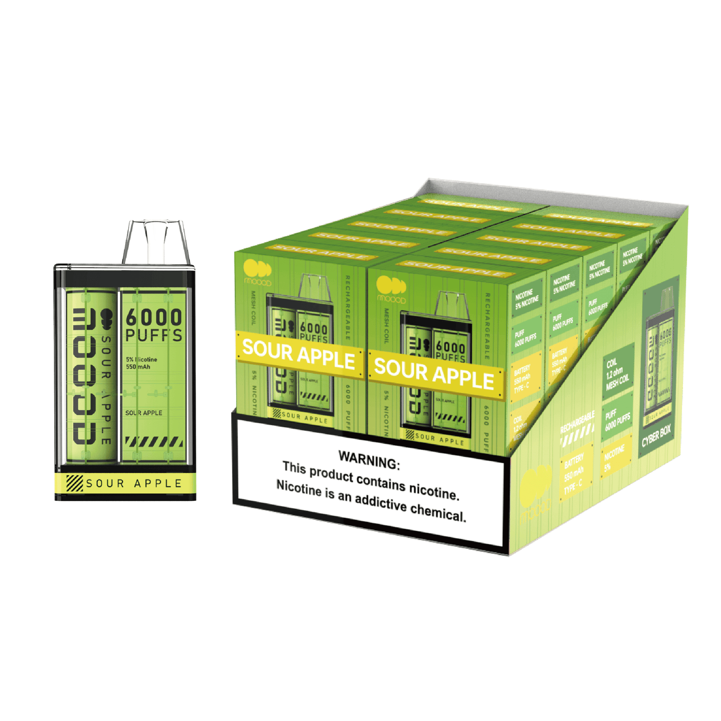 Moood Cyber Series 6000 Disposable 14mL (10/Pack) [CA]