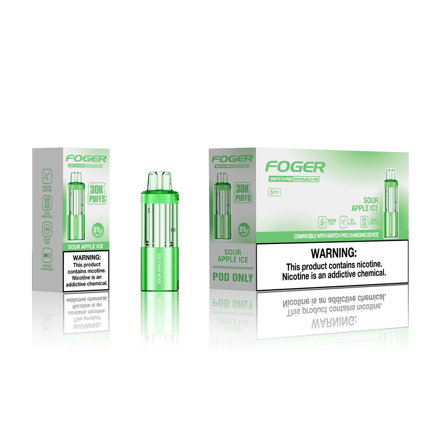Foger Switch Pro Disposable Pod 19mL (5/pack)