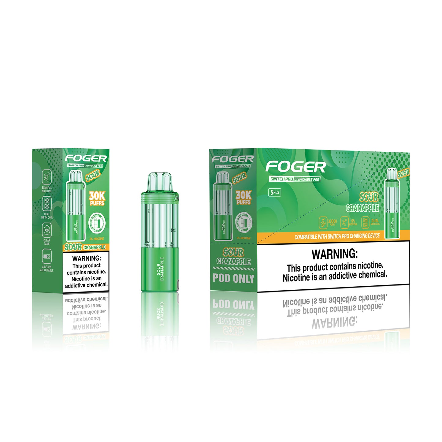 Foger Switch Pro Disposable Pod 19mL (5/pack)