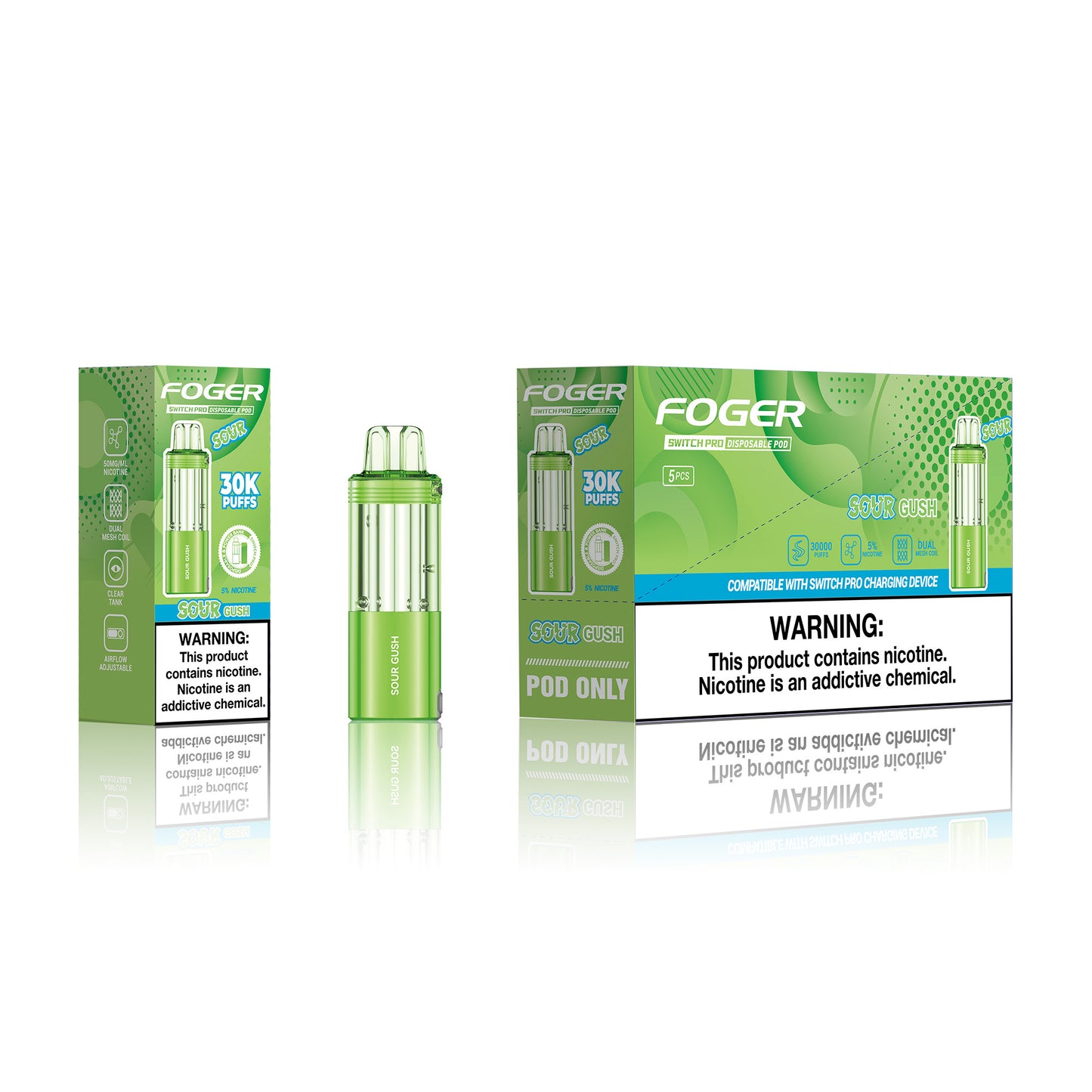 Foger Switch Pro Disposable Pod 19mL (5/pack)