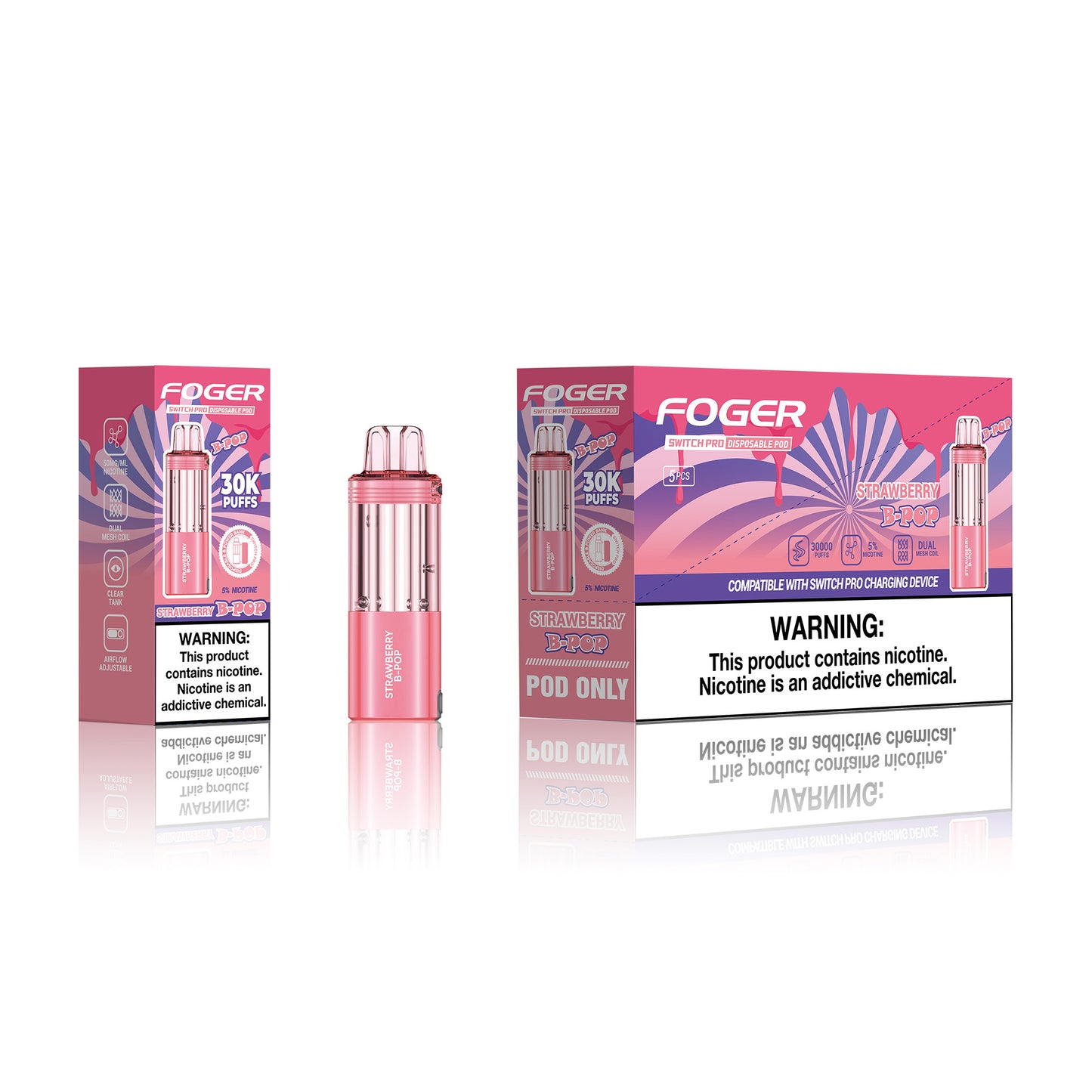 Foger Switch Pro Disposable Pod 19mL (5/pack)
