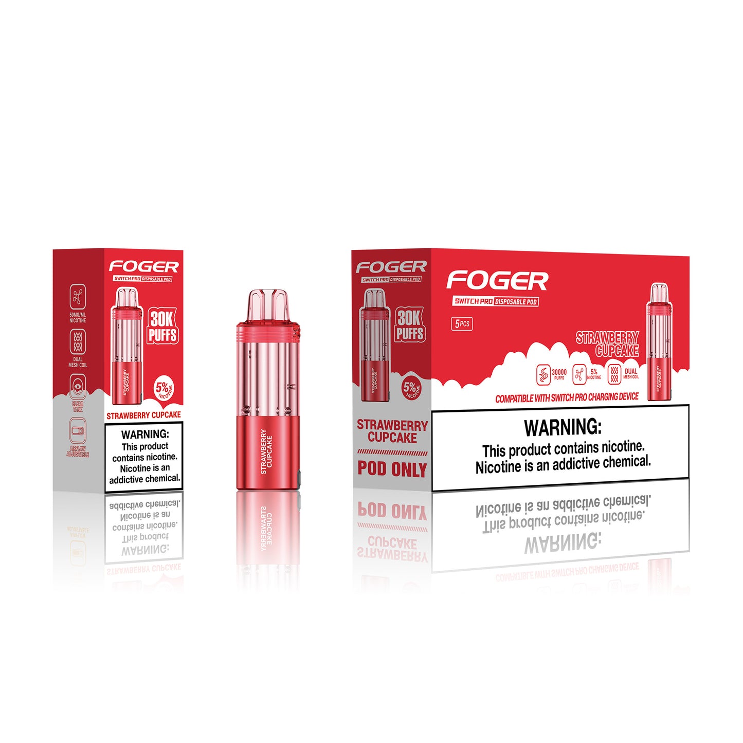 Foger Switch Pro Disposable Pod 19mL (5/pack)