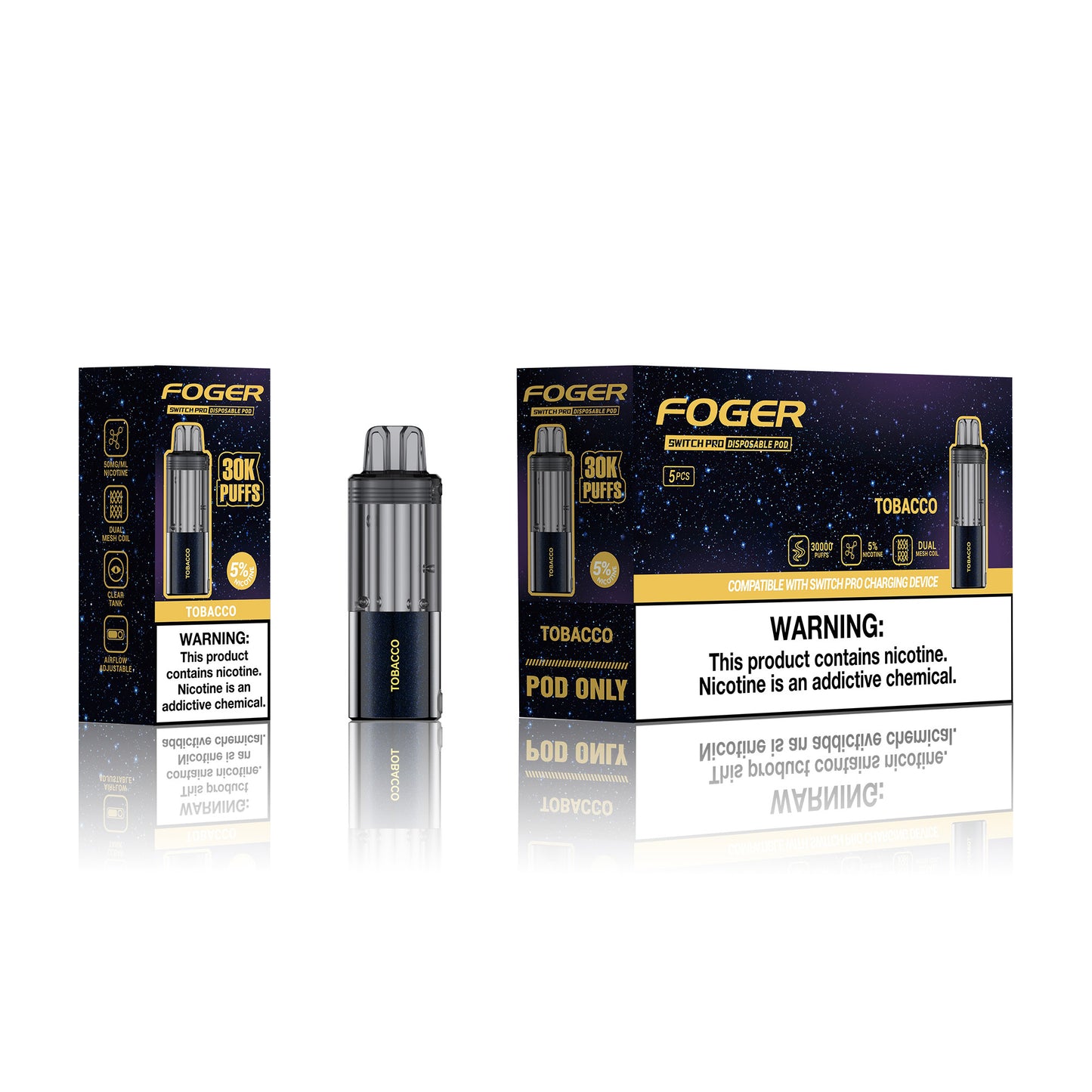 Foger Switch Pro Disposable Pod 19mL (5/pack)