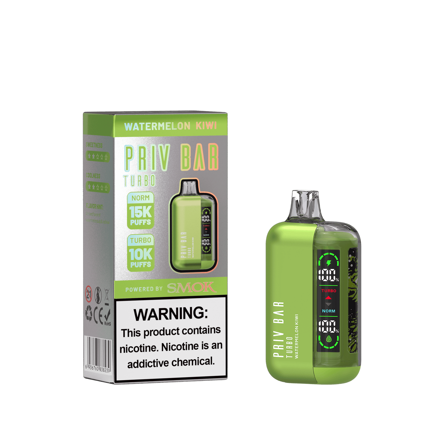 PRIV Bar Turbo by SMOK Disposable 16mL (5/Pack) - Clearance