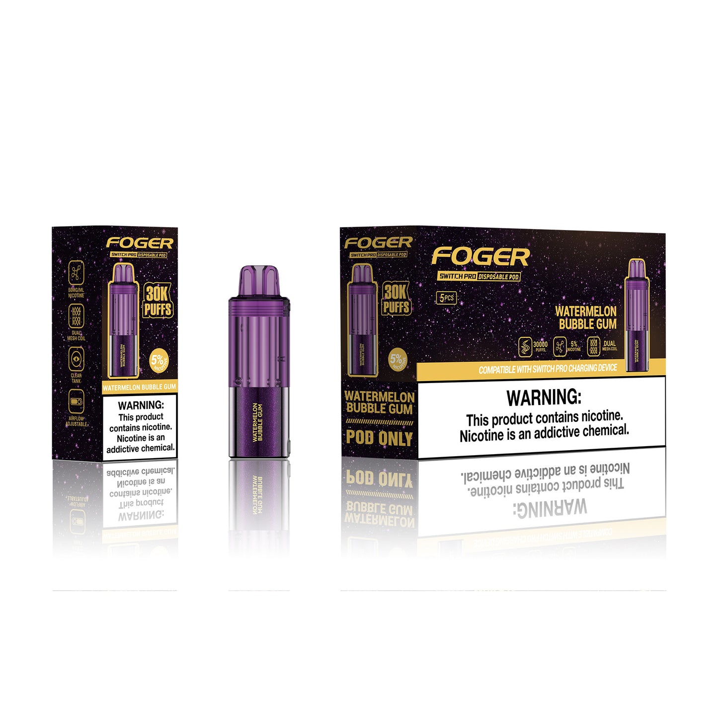 Foger Switch Pro Disposable Pod 19mL (5/pack)