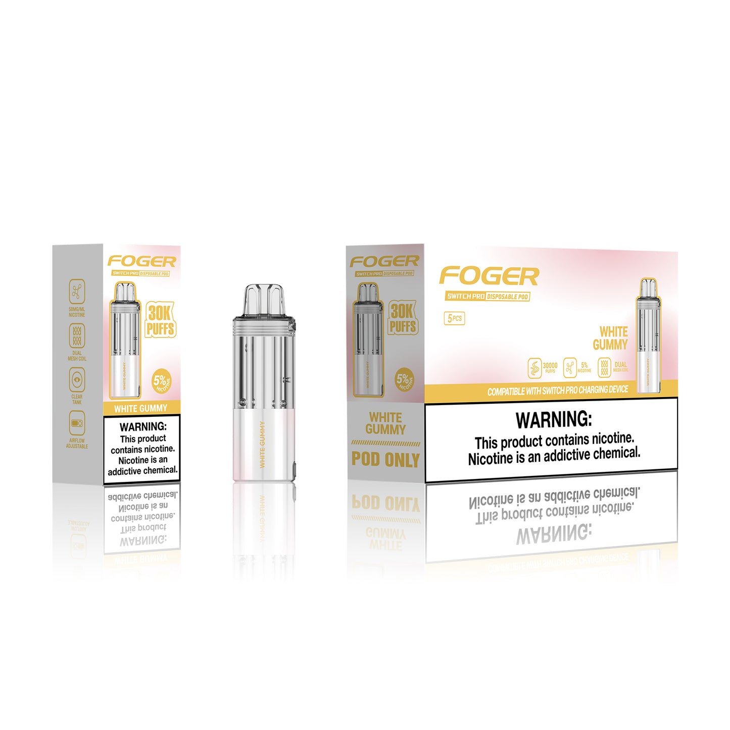 Foger Switch Pro Disposable Pod 19mL (5/pack)