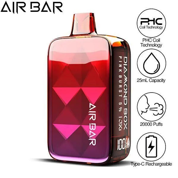Air Bar Diamond Box 20k Disposable 25mL (10/pack)