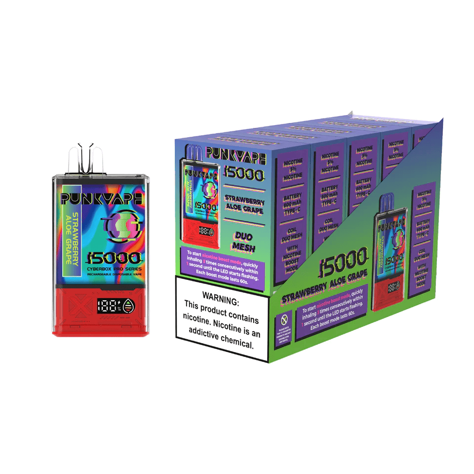 Punk Vape Cyberbox Pro 15000 Puffs Disposable 20mL (5/pack)