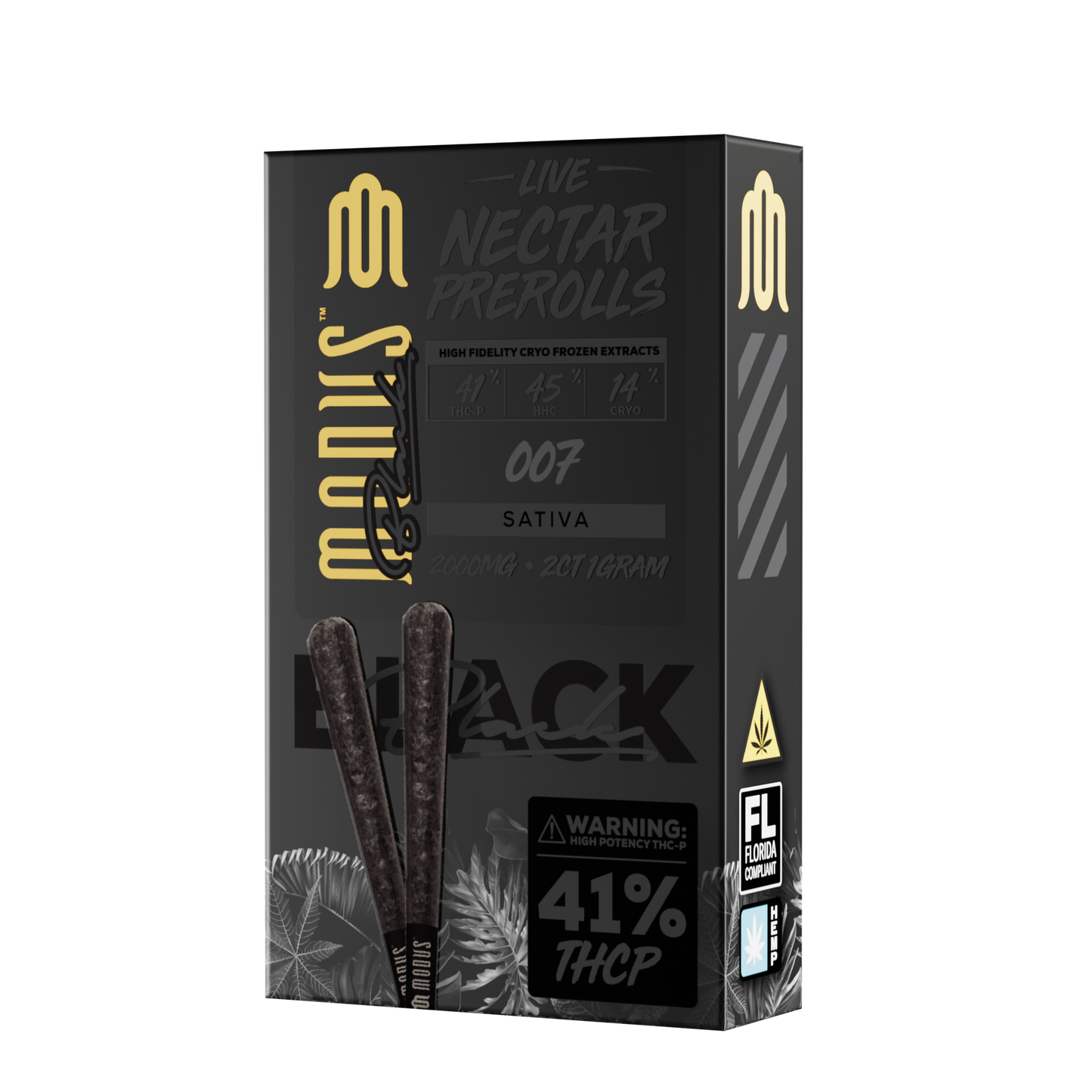Modus Black Pre-Rolls 2ct 2000mg (SINGLE) [DROPSHIP]