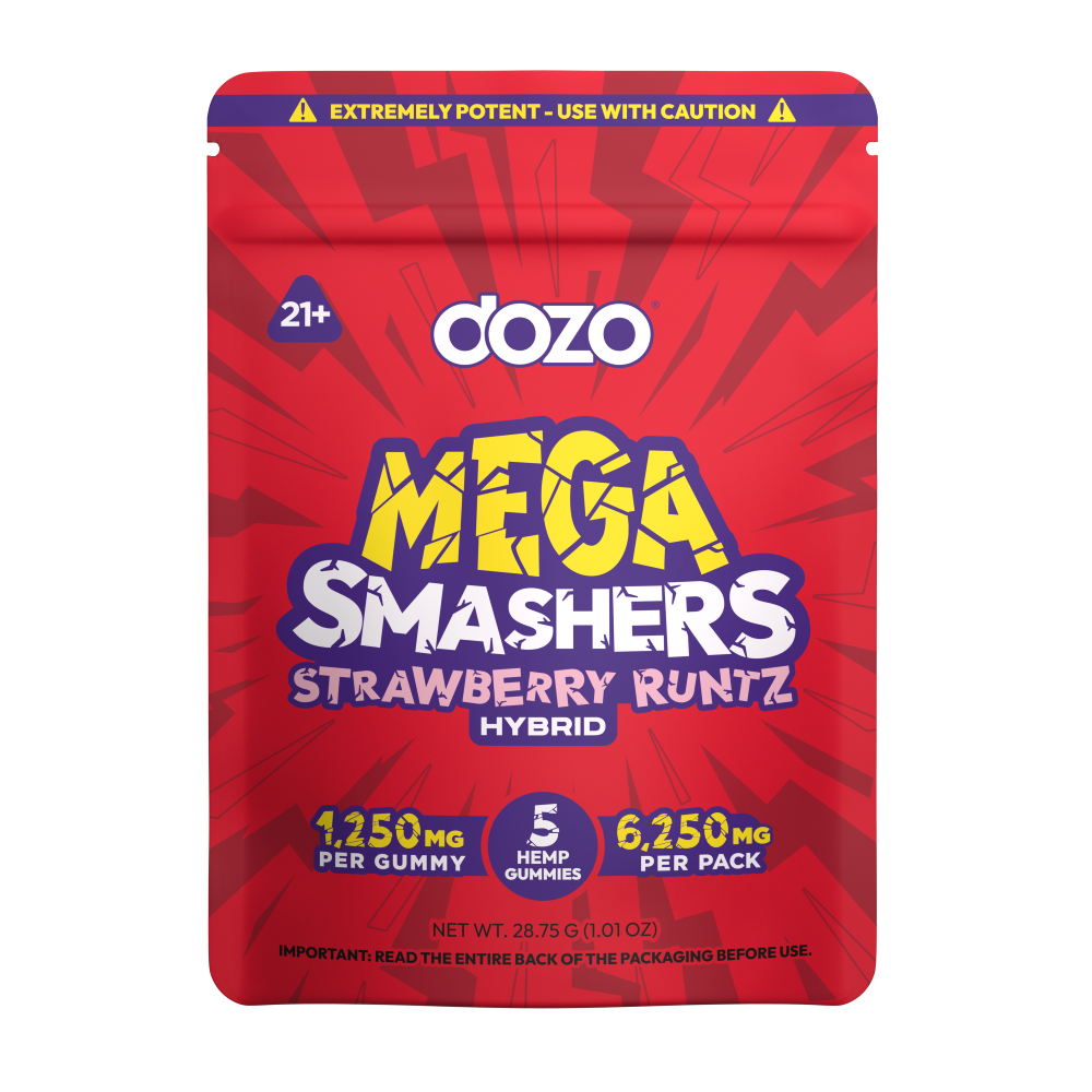 Dozo Mega Smashers Gummies 1250mg 5ct (SINGLE)