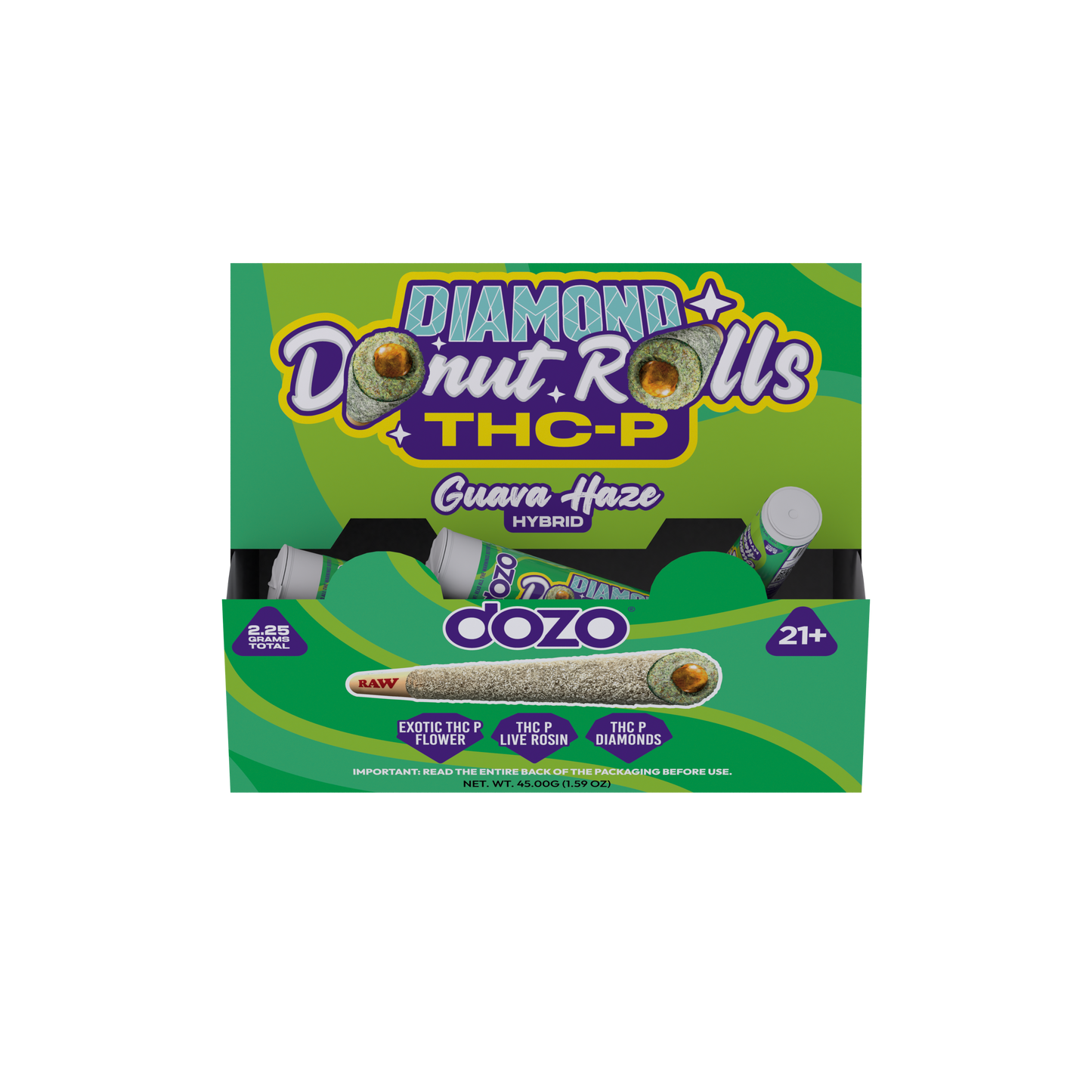 Dozo Diamond Donut THC-P Pre Roll 2.25g (20/pack)