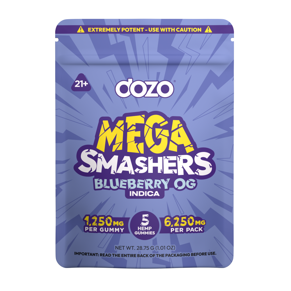Dozo Mega Smashers Gummies 1250mg 5ct (SINGLE)