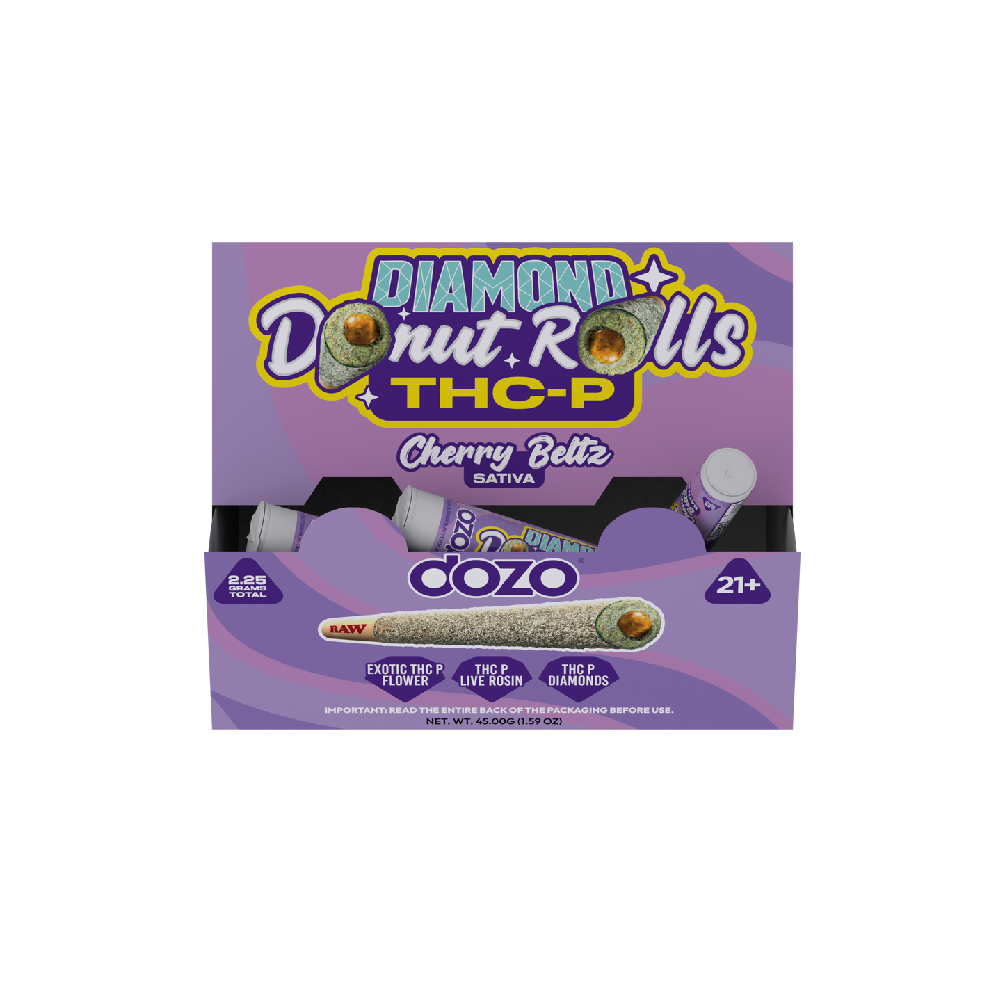 Dozo Diamond Donut THC-P Pre Roll 2.25g (20/pack)