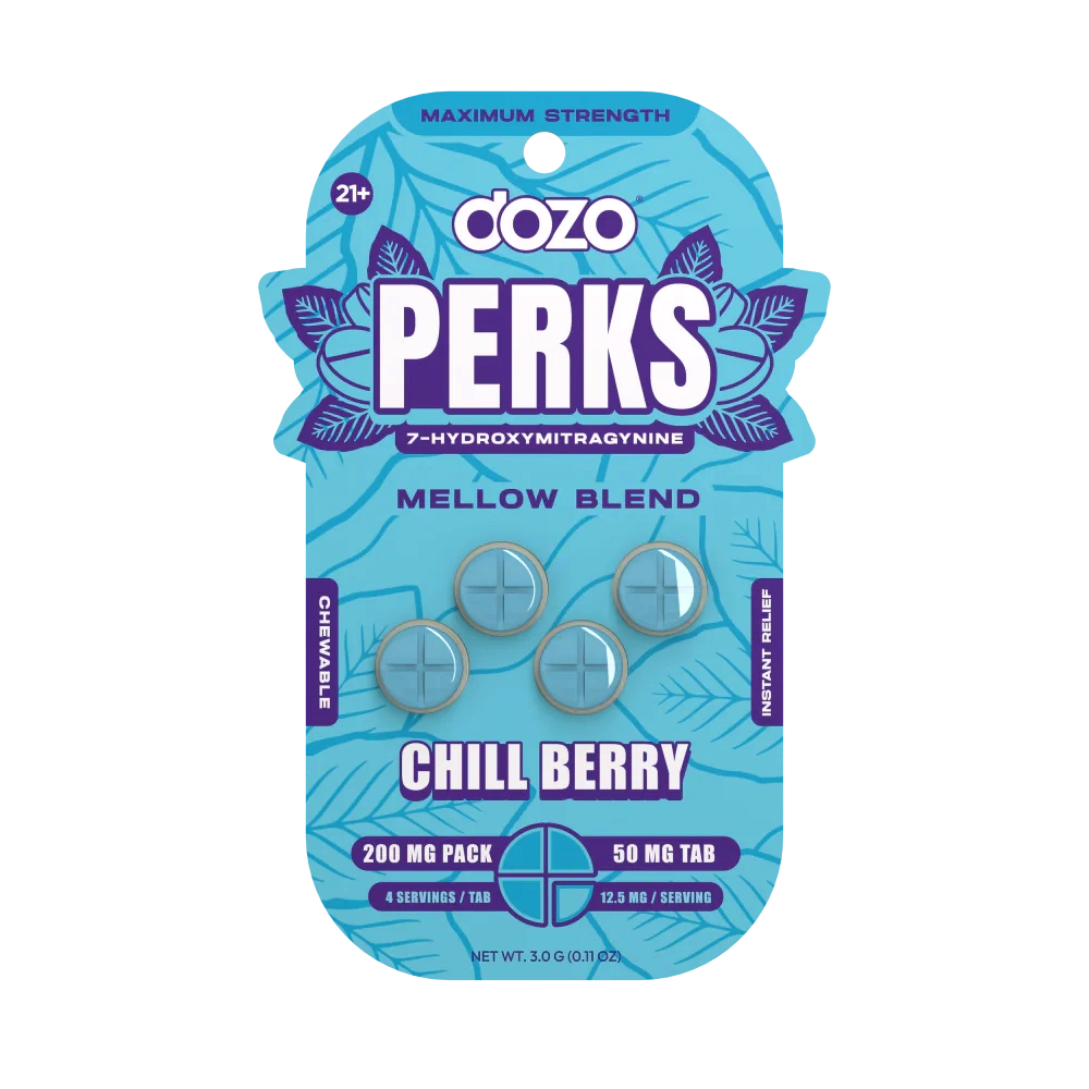 Dozo 7-Hydroxy Perks Tablet 4ct 50mg (SINGLE)