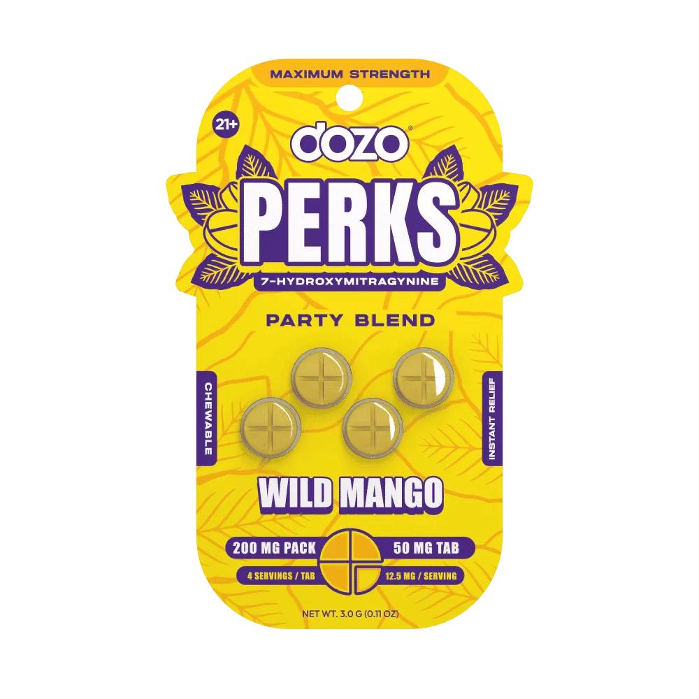 Dozo 7-Hydroxy Perks Tablet 4ct 50mg (SINGLE)