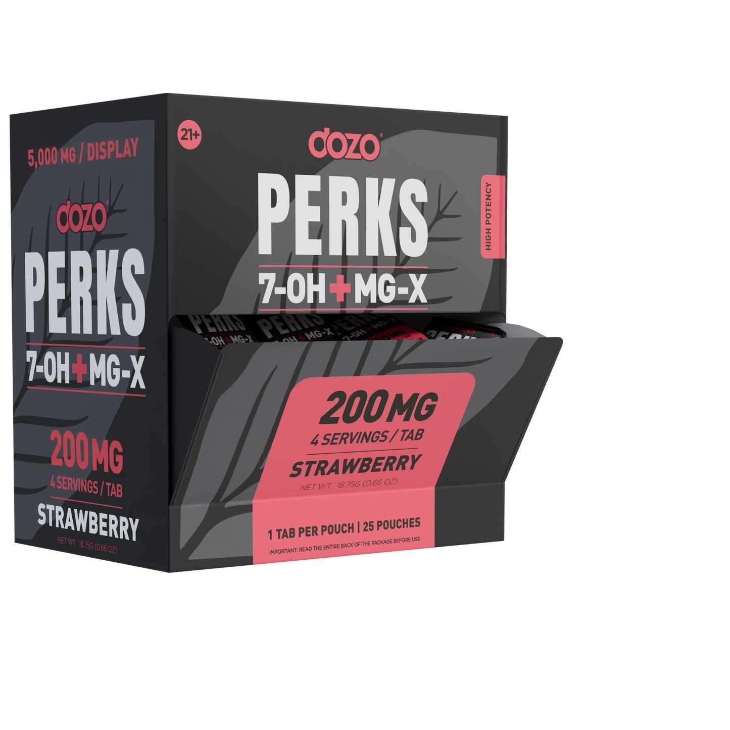 Dozo 7-Hydroxy + MG-X Perks Tablet 1ct 200mg (25/pack)