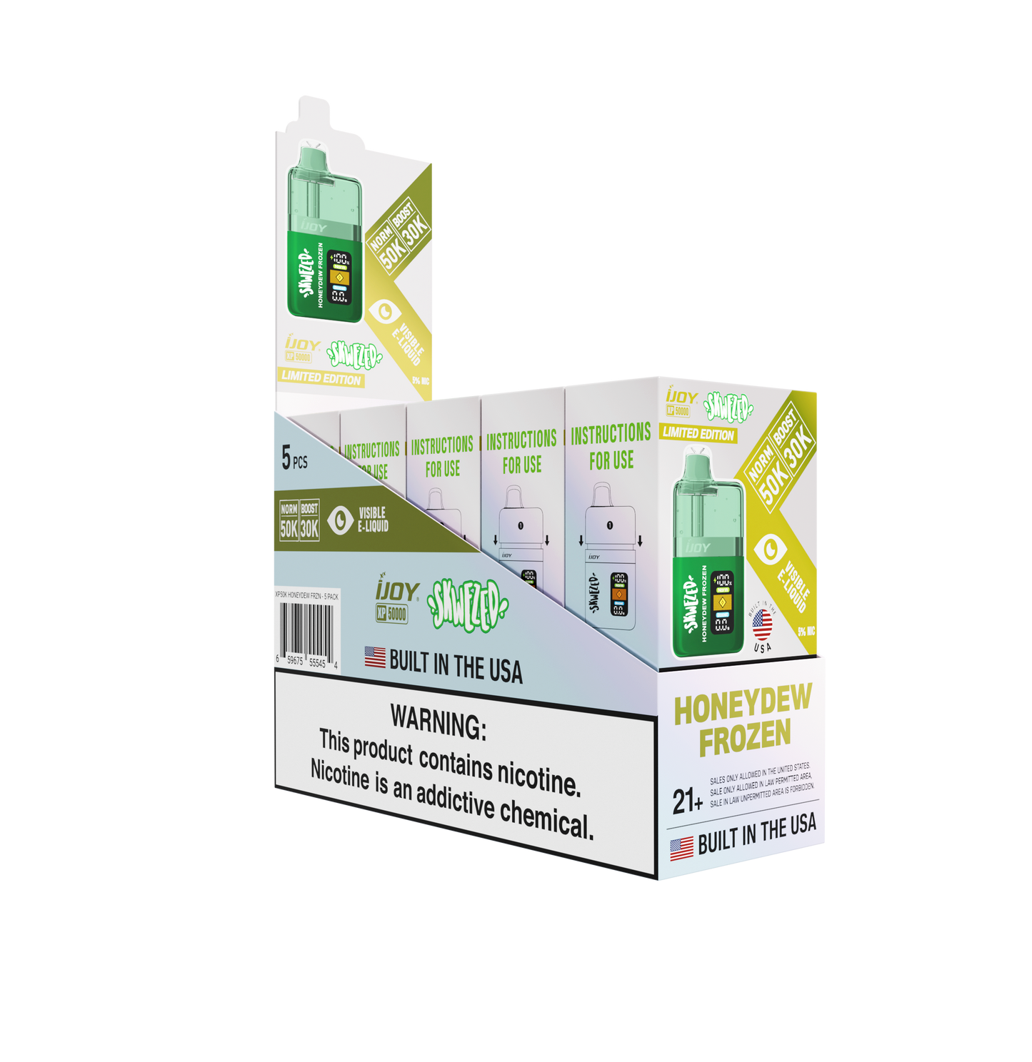 iJoy XP 50K x Skwezed Disposable 20mL (5/pack) [TX Compliant] [DROPSHIP]