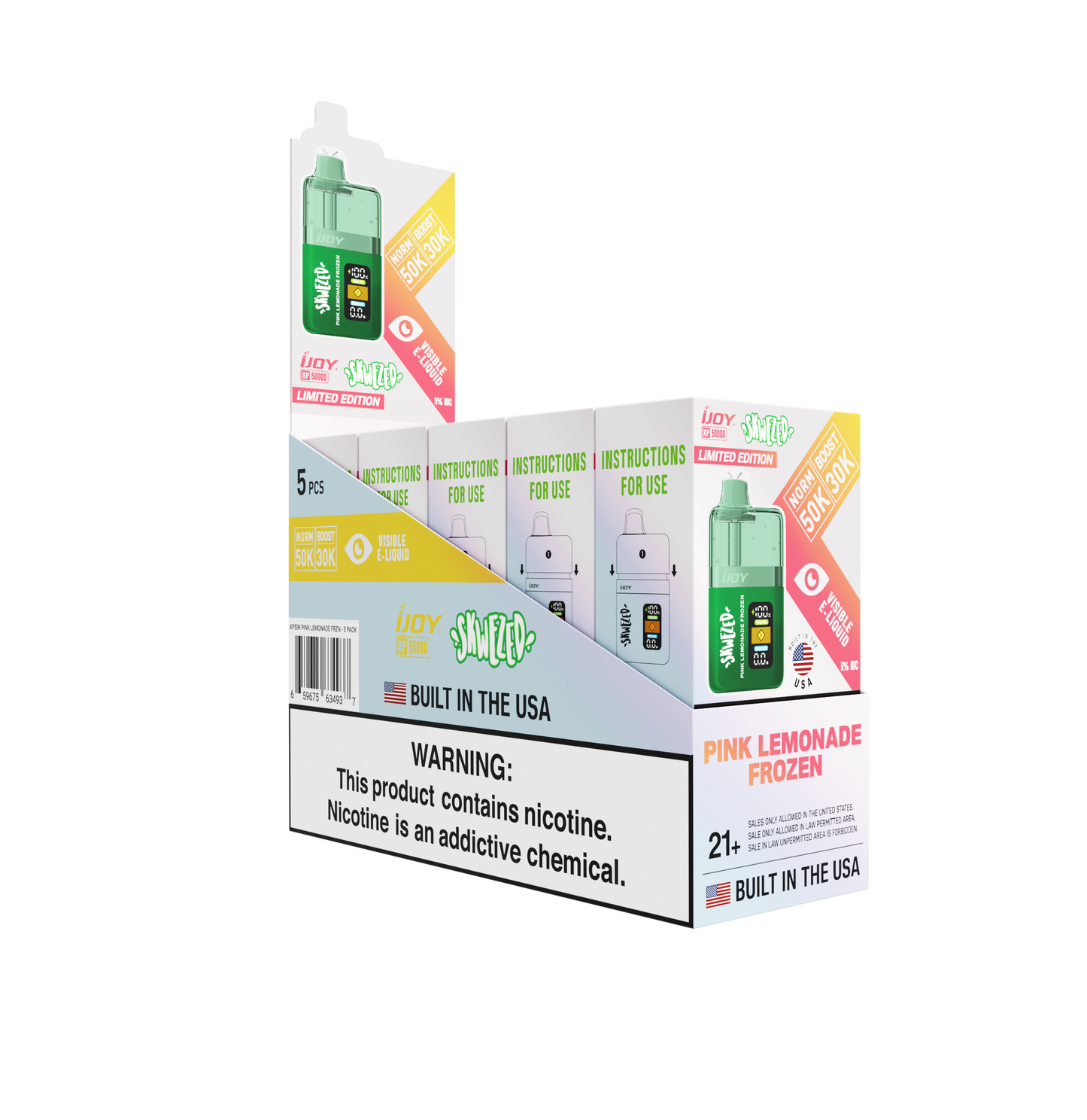 iJoy XP 50K x Skwezed Disposable 20mL (5/pack) [TX Compliant] [DROPSHIP]