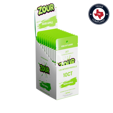 Zour Stash Diamond Infused Pre Roll - Texas Compliant