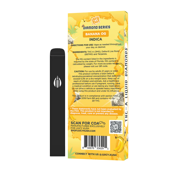 Juicy Kush THC-A Disposable 1g (5/pack)