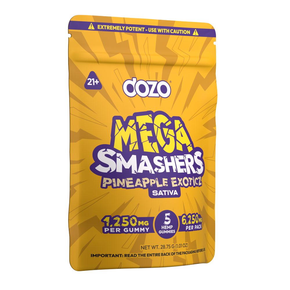 Dozo Mega Smashers Gummies 1250mg 5ct (SINGLE)