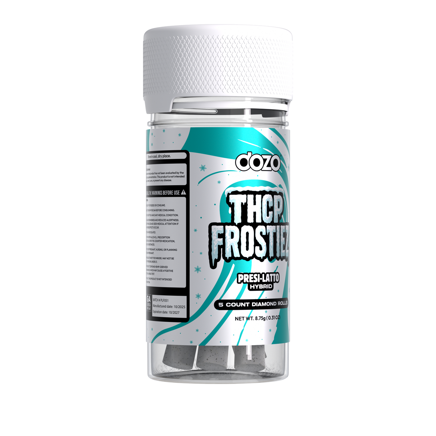 Dozo THC-P Frostiez Pre Roll 5ct 1.75g (SINGLE)