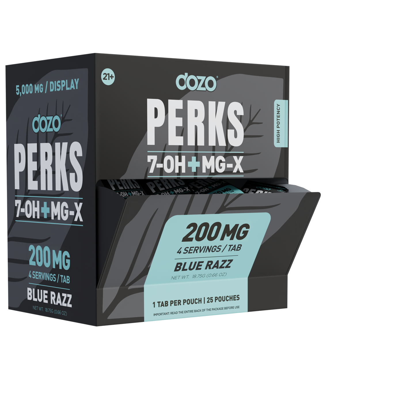 Dozo 7-Hydroxy + MG-X Perks Tablet 1ct 200mg (25/pack)