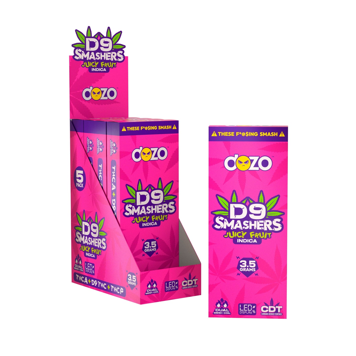 Dozo THC-A D9 Smashers Disposable 3.5g (SINGLE)