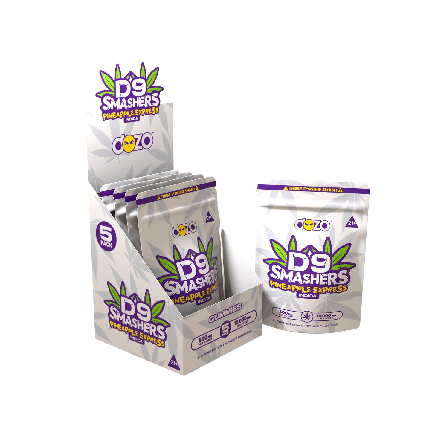 Dozo D9 Smashers Gummies 10,000mg 20ct (SINGLE)