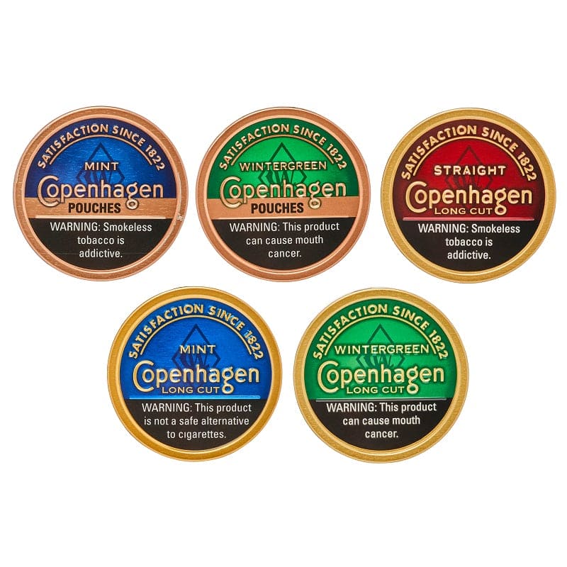 Copenhagen Flavored Smokeless Tobacco 1.2oz (5/Pack) [DROPSHIP] [CA]