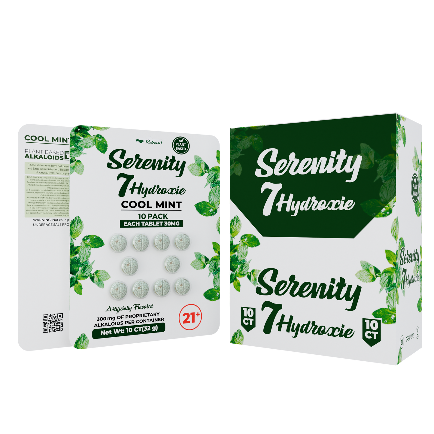 Serenity 7Hydroxy Tablets 30mg 10ct (10/pack) [DROPSHIP]