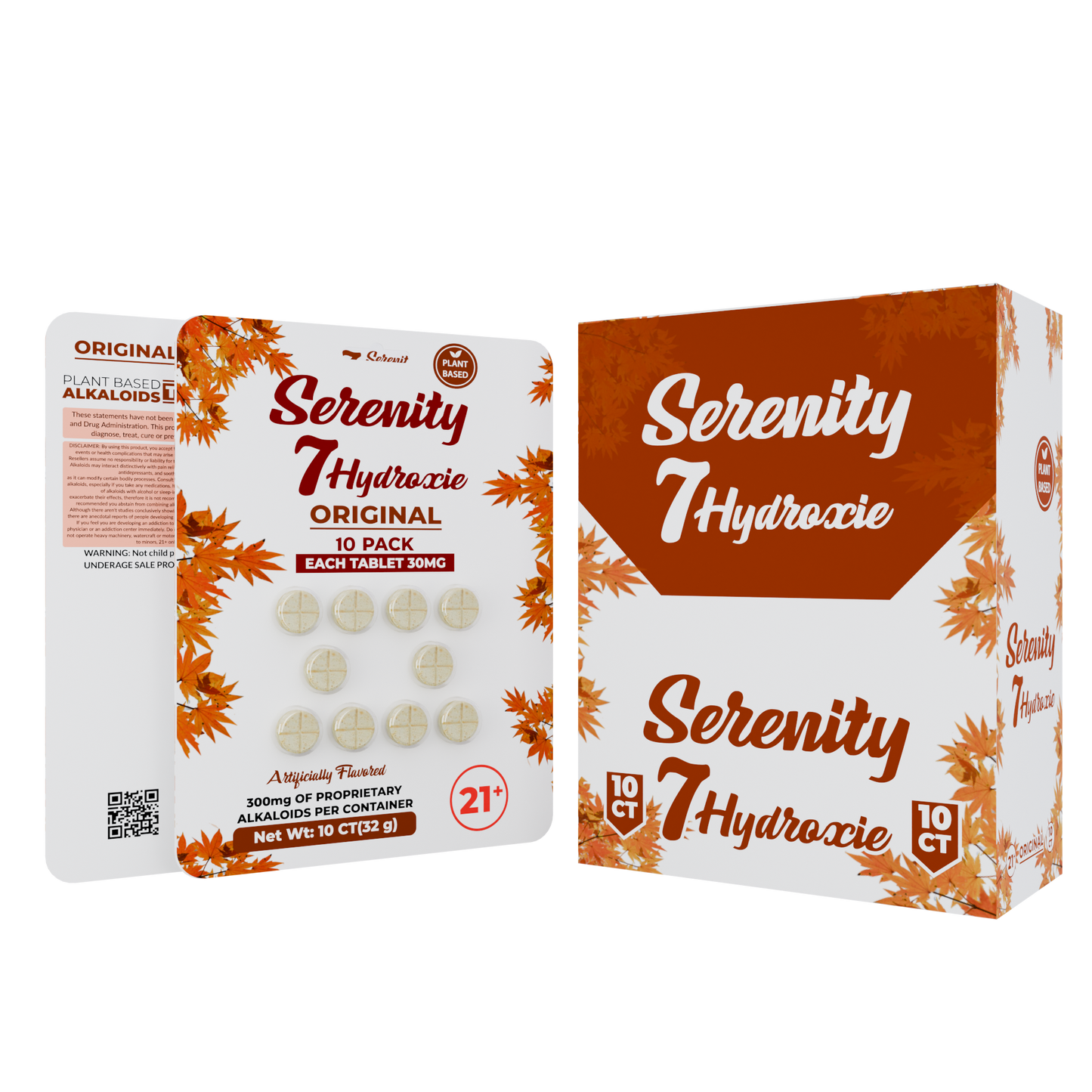Serenity 7Hydroxy Tablets 30mg 10ct (10/pack) [DROPSHIP]