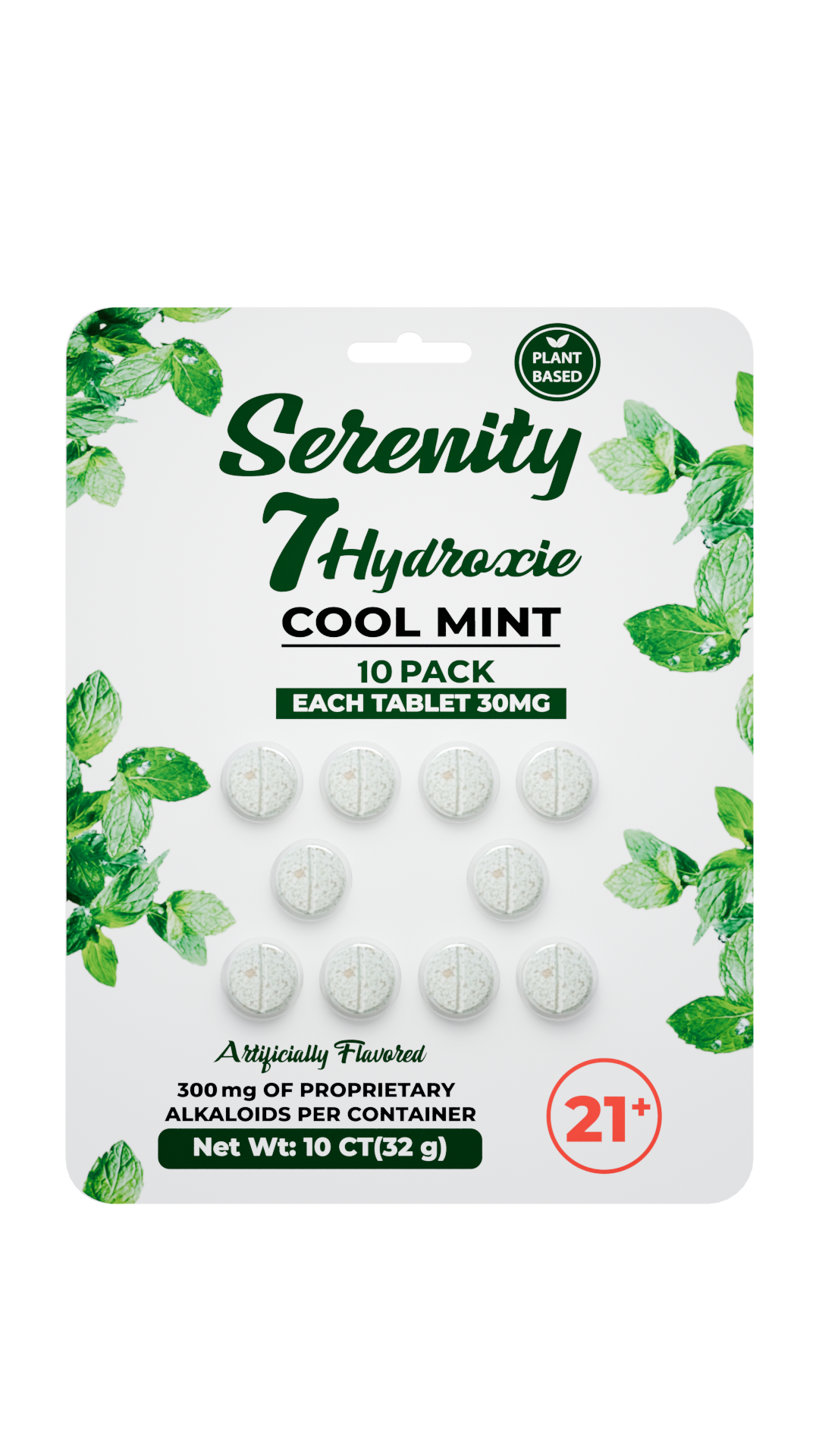 Serenity 7Hydroxy Tablets 30mg 10ct (10/pack) [DROPSHIP]