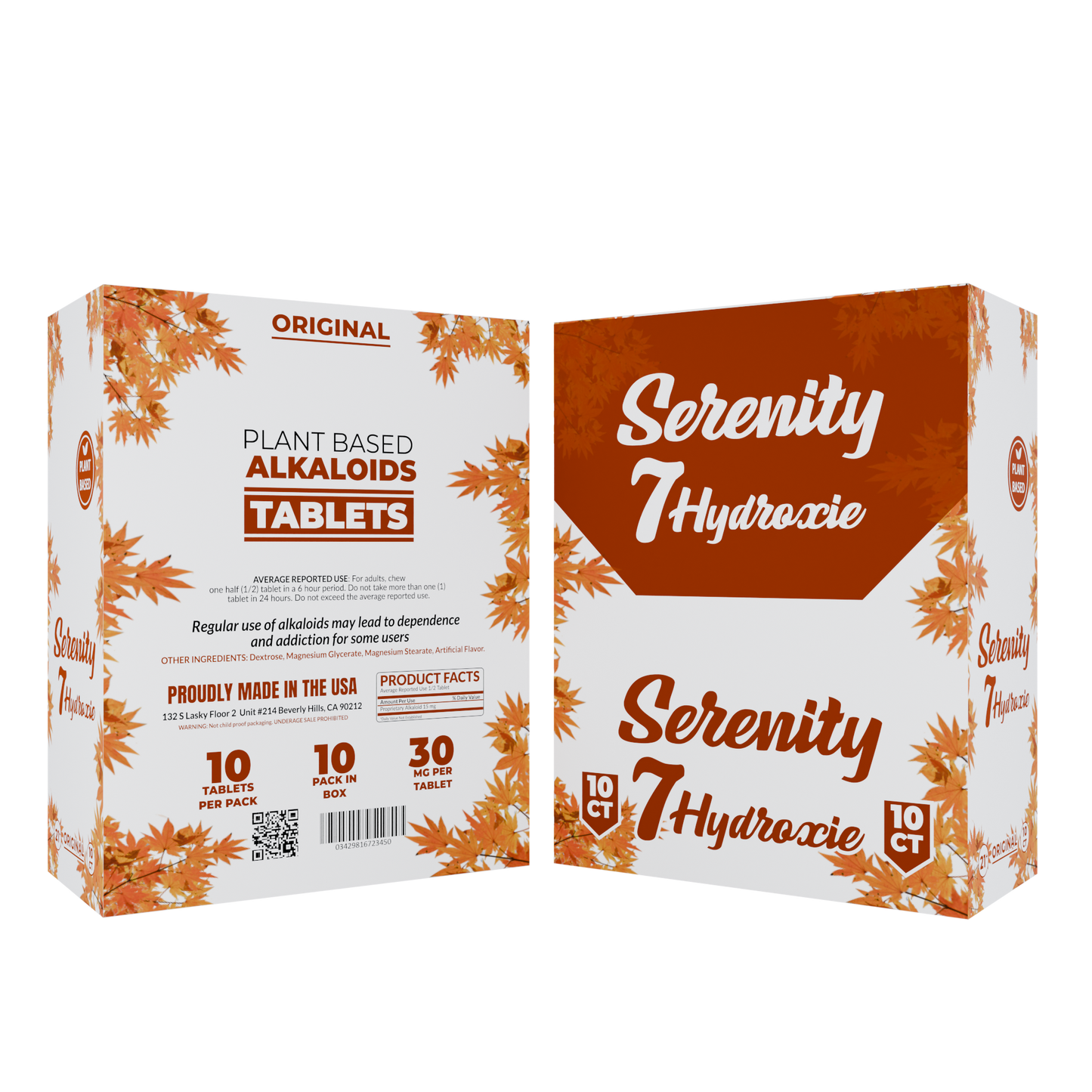 Serenity 7Hydroxy Tablets 30mg 10ct (10/pack) [DROPSHIP]