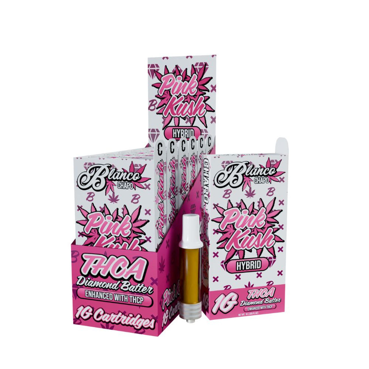 Chapo Blanco THC-A Diamond Batter Cartridge 1g (6/Pack) [DROPSHIP]