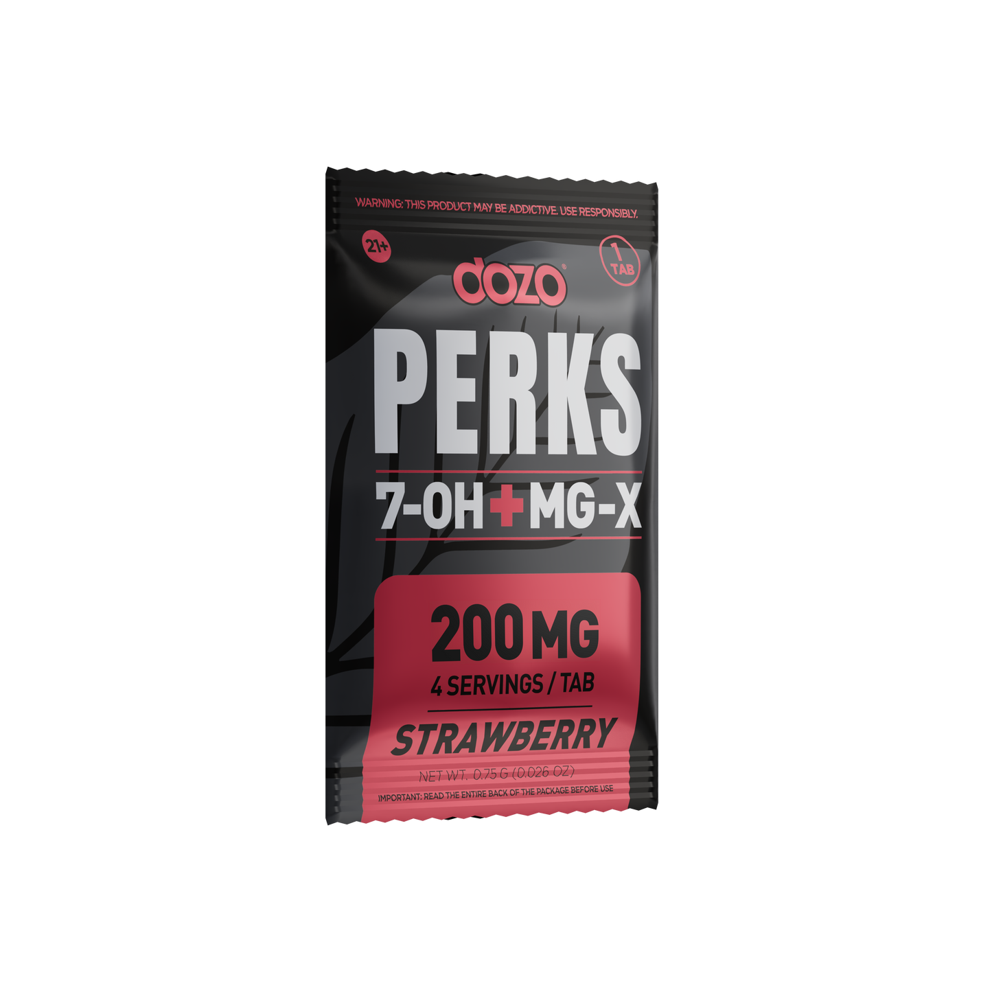 Dozo 7-Hydroxy + MG-X Perks Tablet 1ct 200mg (25/pack)
