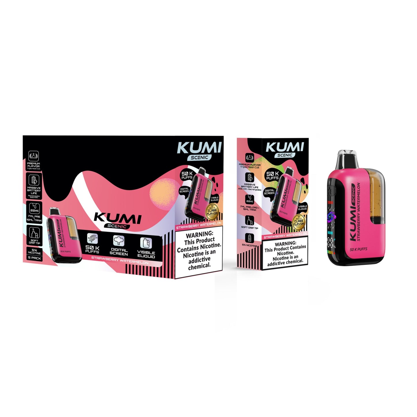 KUMI Scenic 50K Disposable 22mL (5/pack) [DROPSHIP]